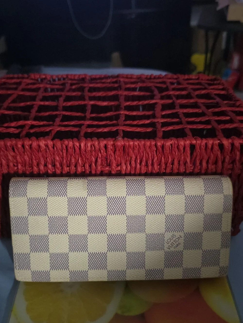 Louis Vuitton Damier Azur Canvas Wallet - Cream & Light Gray